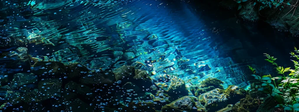bioluminescent water
